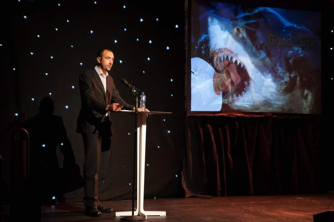Barry speaking at events